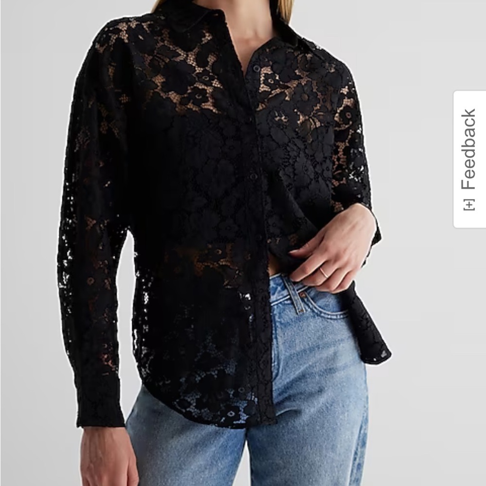Lace Boyfriend Portofino Shirt